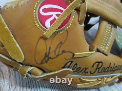 BECKETT Alex Rodriguez Auto Signed Rawlings Heart of Hide Game Model Glove Mitt