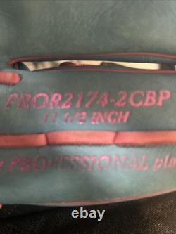 Baby Pink And Baby Blue Rawlings Heart Of The Hide 11 1/2 Inch Glove Broken In