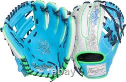 Baseball Glove 11.5 RHT Pro I Web Columbia Blue White Rawlings Heart Hide Series