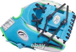 Baseball Glove 11.5 RHT Pro I Web Columbia Blue White Rawlings Heart Hide Series