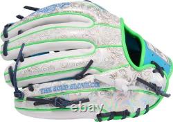 Baseball Glove 11.5 RHT Pro I Web Columbia Blue White Rawlings Heart Hide Series