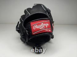 Black Rawlings Heart of the Hide PROT206-9B 12 Baseball Glove Right New