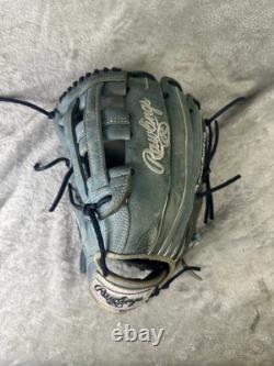 Blue Rawlings Heart of the Hide LH Outfield Baseball Glove 12.75 (Used)
