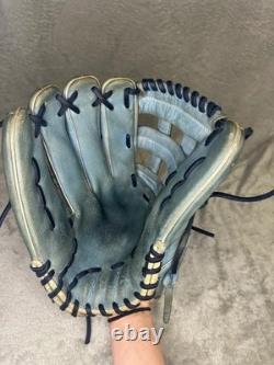 Blue Rawlings Heart of the Hide LH Outfield Baseball Glove 12.75 (Used)