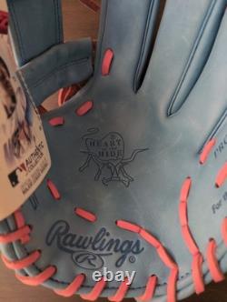 Brand New Rawlings Heart Of The Hide R2G Baseball Glove Mint/Pink 11.5 RH Throw