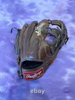 Brown Rawlings Heart of the Hide RH Infield Baseball Glove 11.25 (Used)