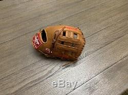 Custom Rawlings Heart Of The Hide 11.75 H Web Baseball Glove Brown