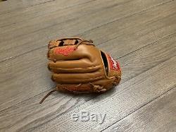 Custom Rawlings Heart Of The Hide 11.75 H Web Baseball Glove Brown