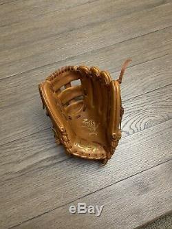 Custom Rawlings Heart Of The Hide 11.75 H Web Baseball Glove Brown