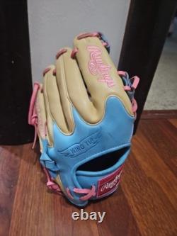 Heart Of The Hide, Baseball Glove. Pink And Blue Lightly Used, Right Handed