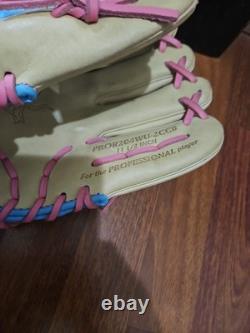 Heart Of The Hide, Baseball Glove. Pink And Blue Lightly Used, Right Handed