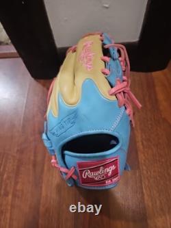 Heart Of The Hide, Baseball Glove. Pink And Blue Lightly Used, Right Handed