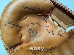 Johnny Bench Rawlings Heart Of The Hide Left-handed Catchers Glove Reds Hof
