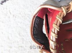 NEW Rawlings 11.5 inch Heart of The Hide HOH RHT Infield Baseball Glove Gray Red