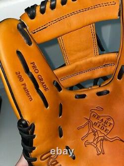 NEW Rawlings PRO204W-2HTB Heart of Hide Wing Tip Baseball Glove 11.75 HORWEEN