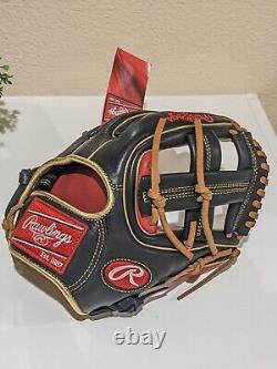 NEW WITH TAGS Rawlings 11.25 inch Heart of The Hide RHT Baseball Glove Black Red