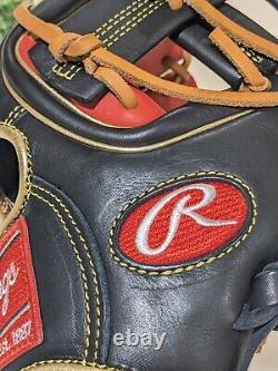 NEW WITH TAGS Rawlings 11.25 inch Heart of The Hide RHT Baseball Glove Black Red