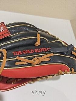 NEW WITH TAGS Rawlings 11.25 inch Heart of The Hide RHT Baseball Glove Black Red