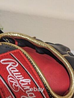 NEW WITH TAGS Rawlings 11.25 inch Heart of The Hide RHT Baseball Glove Black Red