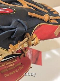 NEW WITH TAGS Rawlings 11.25 inch Heart of The Hide RHT Baseball Glove Black Red