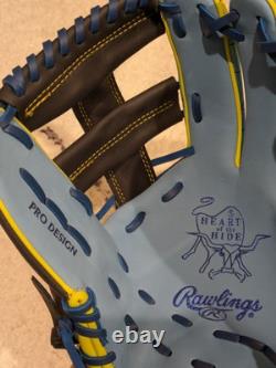 NEW WITH TAGS Rawlings 11.5 inch Heart of The Hide HOH RHT Baseball Glove BLUE