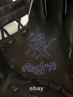 NWT RAWLINGS Heart Of The Hide 11.5 RHT Pro Design With Iridescent Purple Trim