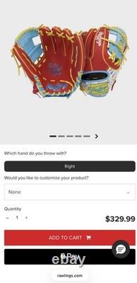 NWT Rawlings Heart Of The Hide 11.5in Splatter Infield Glove RHT. MSRP $329.99