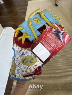 NWT Rawlings Heart Of The Hide 11.5in Splatter Infield Glove RHT. MSRP $329.99