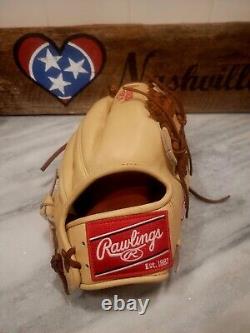 New 11.75 Rawlings Pro205R-4ct Heart of The Hide Baseball Glove Camel/Tan