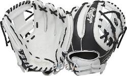 New Rawlings Heart Of The Hide Fastpitch Softball RHT 11.75 Black/Gray Glove