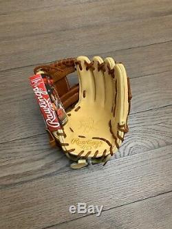 New Rawlings Heart Of The Hide Wingtip 11.5 I-Web Baseball Glove Brown Camel