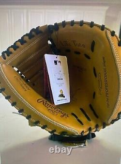 New Rawlings Heart of The Hide 33 Salvador Perez Model Catcher's Mitt RHT Camel