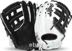 New Rawlings Heart of the Hide 12.75 Fastpitch Softball Glove RHT White/Black