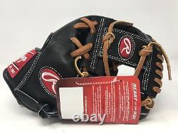 New Rawlings Heart of the Hide 12 Baseball Glove RHT Black/Brown Pro I Web