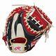 New Rawlings Heart Of The Hide Base Ball Catcher Mitt Color Sync Navy Scarlet