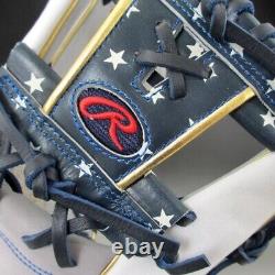 New Rawlings Heart of the Hide USA Star and Stripes Infielder Glove Scarlet