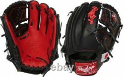 New Rawlings Olympic Flag Heart of The Hide Glove 11.75 inch Japan LHT Blk/Rd