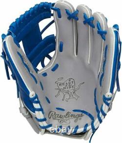 PRO204-2GR-RightHandThrow Rawlings Heart of The Hide Baseball Glove Royal Grey 1