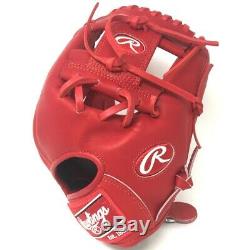 PRO204-2-RED-RightHandThrow Rawlings Heart of Hide PRO200 Baseball Glove 11.5