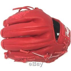 PRO204-2-RED-RightHandThrow Rawlings Heart of Hide PRO200 Baseball Glove 11.5