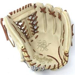 PRO2174-4-CAMEL-RightHandThrow Rawlings Heart of the Hide Baseball Glove 11.5