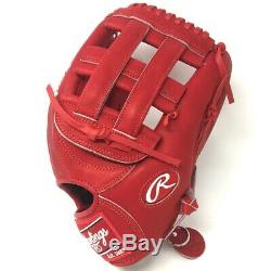PRO3039-6-RED-RightHandThrow Rawlings Heart of Hide Baseball Glove Red 12.75