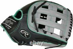 PRO3319-6BCF Rawlings Heart of Hide 12.75 Baseball Glove H Web Grey Right Hand T
