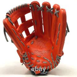 PRO442-6RODM-RightHandThrow Rawlings Heart of the Hide Red Orange 442 Baseball G
