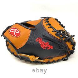 PROCM33TSS-RightHandThrow Rawlings Horween Heart of the Hide 33 Inch Catchers Mi