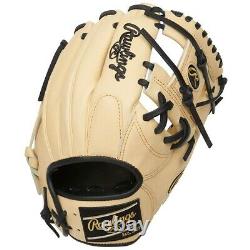 PRONP4-2CB-RightHandThrow Rawlings Heart of The Hide Baseball Glove Camel Black