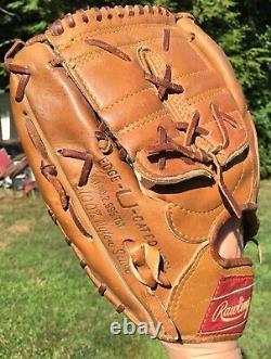 RARE VINTAGE USA MADE RAWLlNGS HEART OF THE HIDE MODEL XPGP GLOVE MITT LHT NICE