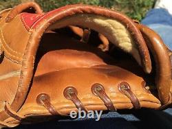 RARE VINTAGE USA MADE RAWLlNGS HEART OF THE HIDE MODEL XPGP GLOVE MITT LHT NICE