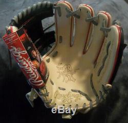 RAWLINGS Heart Of The Hide BASEBALL Gold GLOVE PRO204-2CBG 11.5 New With Tags