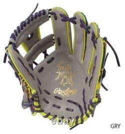 RAWLINGS Heart of the Hide Graphic Outfielder Baseball Glove HOH GR2FHGN64 Gray